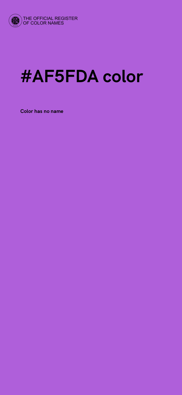 #AF5FDA color image
