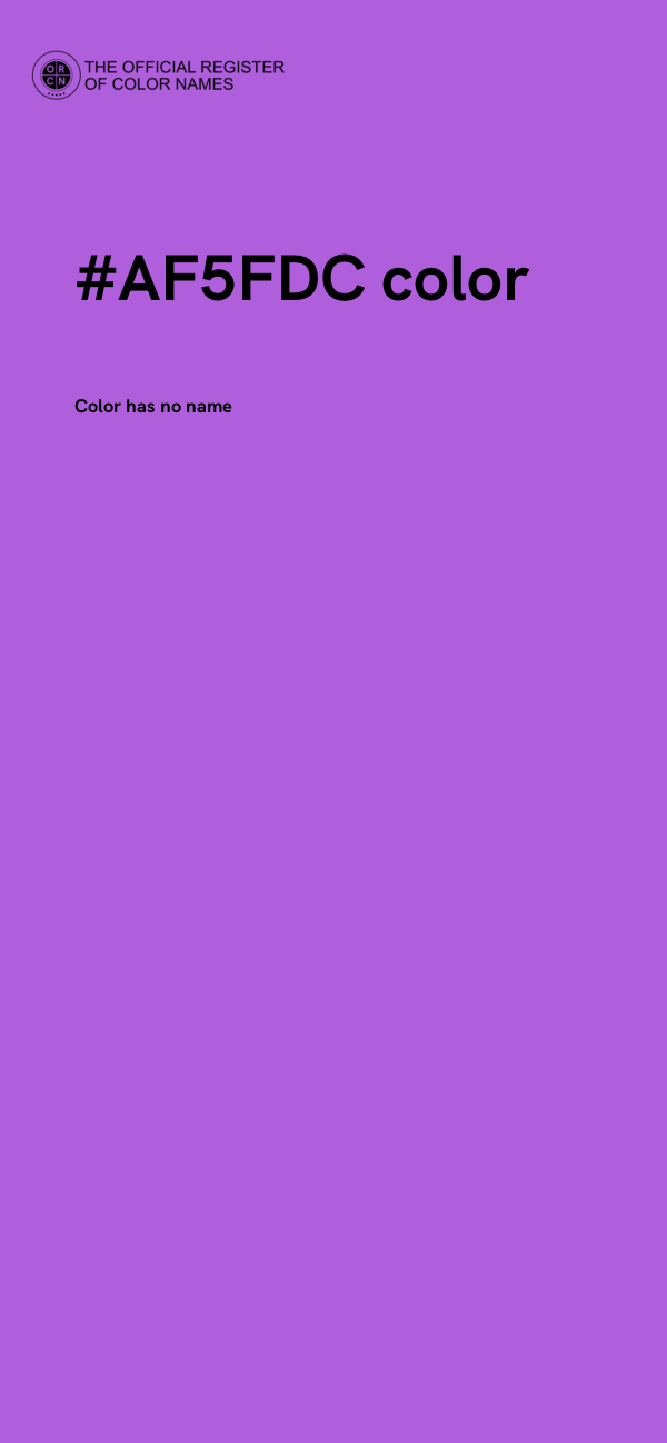 #AF5FDC color image