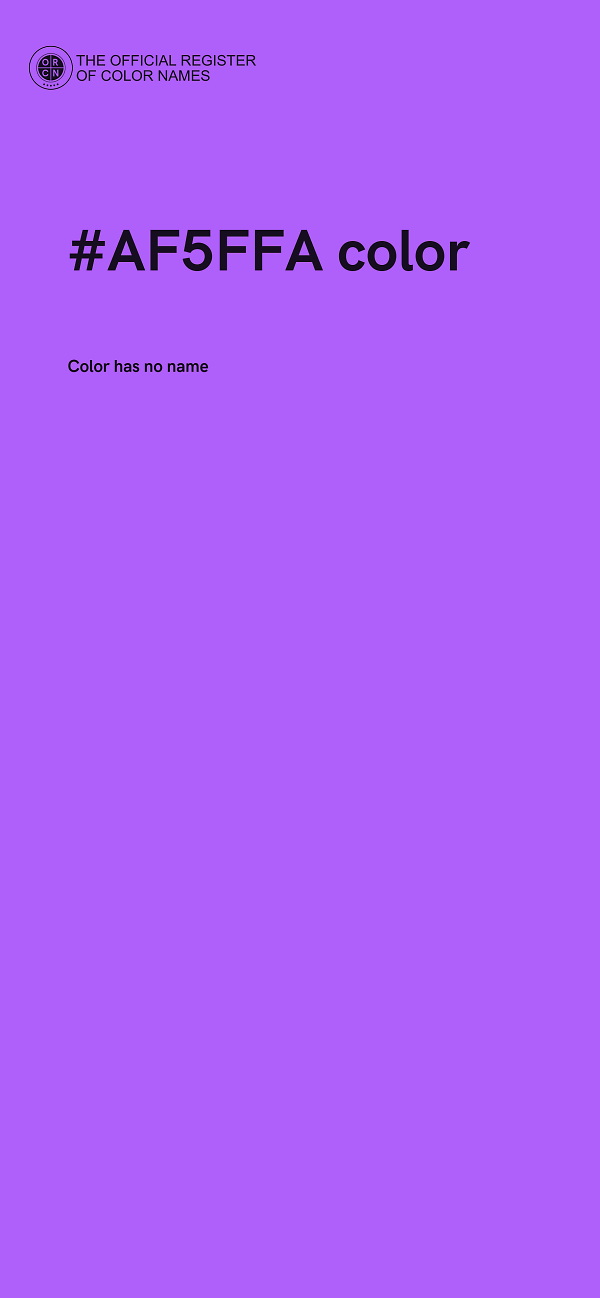 #AF5FFA color image