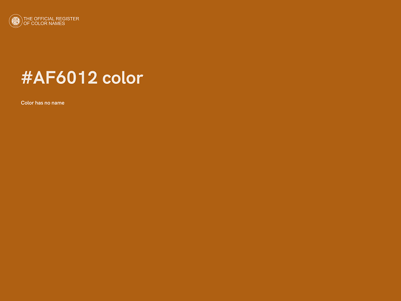 #AF6012 color image