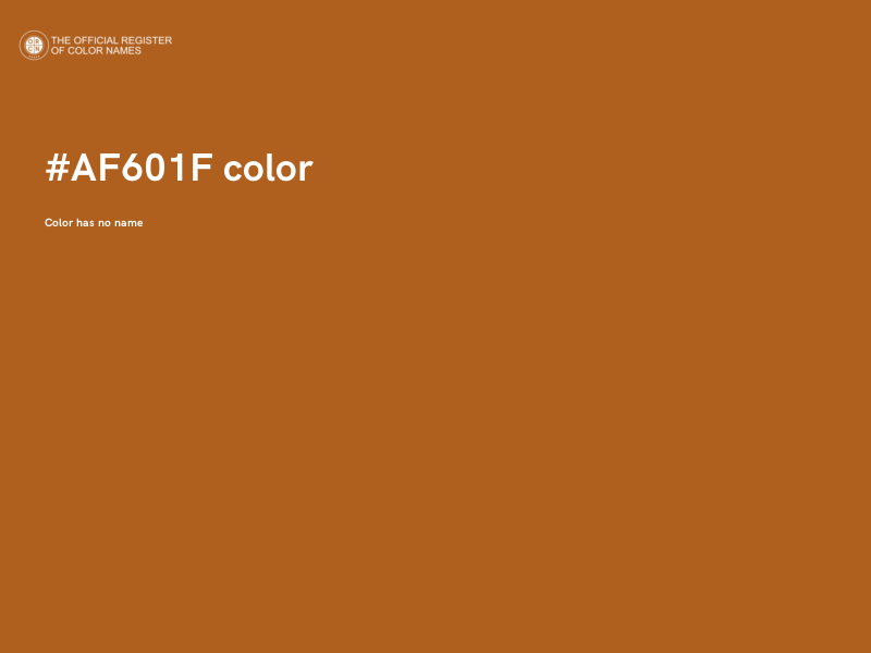 #AF601F color image