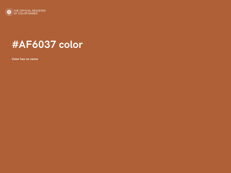 #AF6037 color image