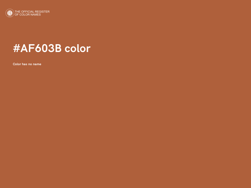 #AF603B color image