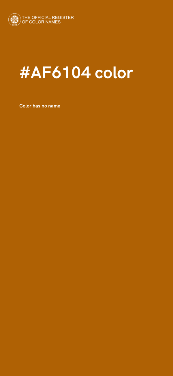 #AF6104 color image