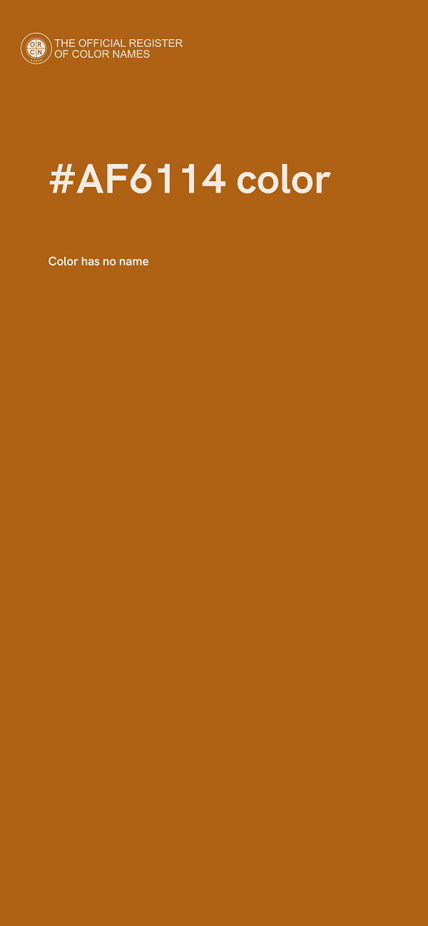 #AF6114 color image