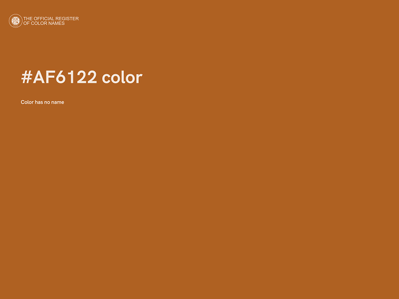 #AF6122 color image