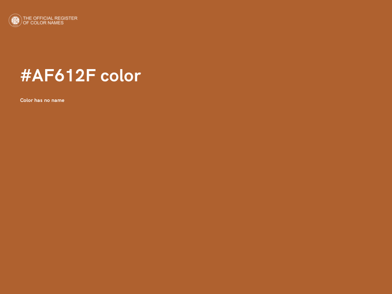 #AF612F color image