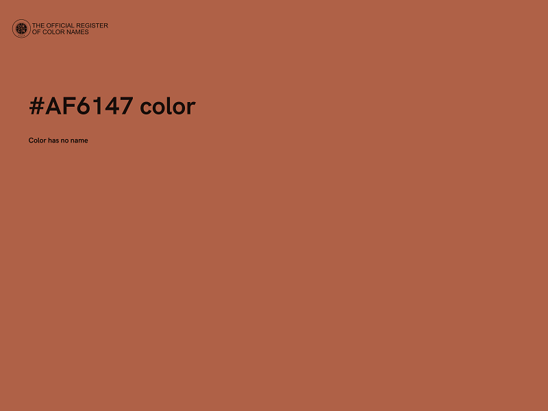 #AF6147 color image