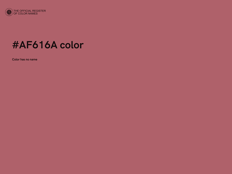 #AF616A color image