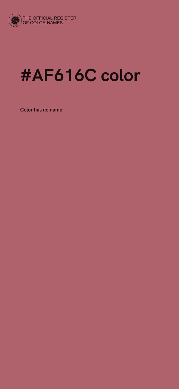 #AF616C color image