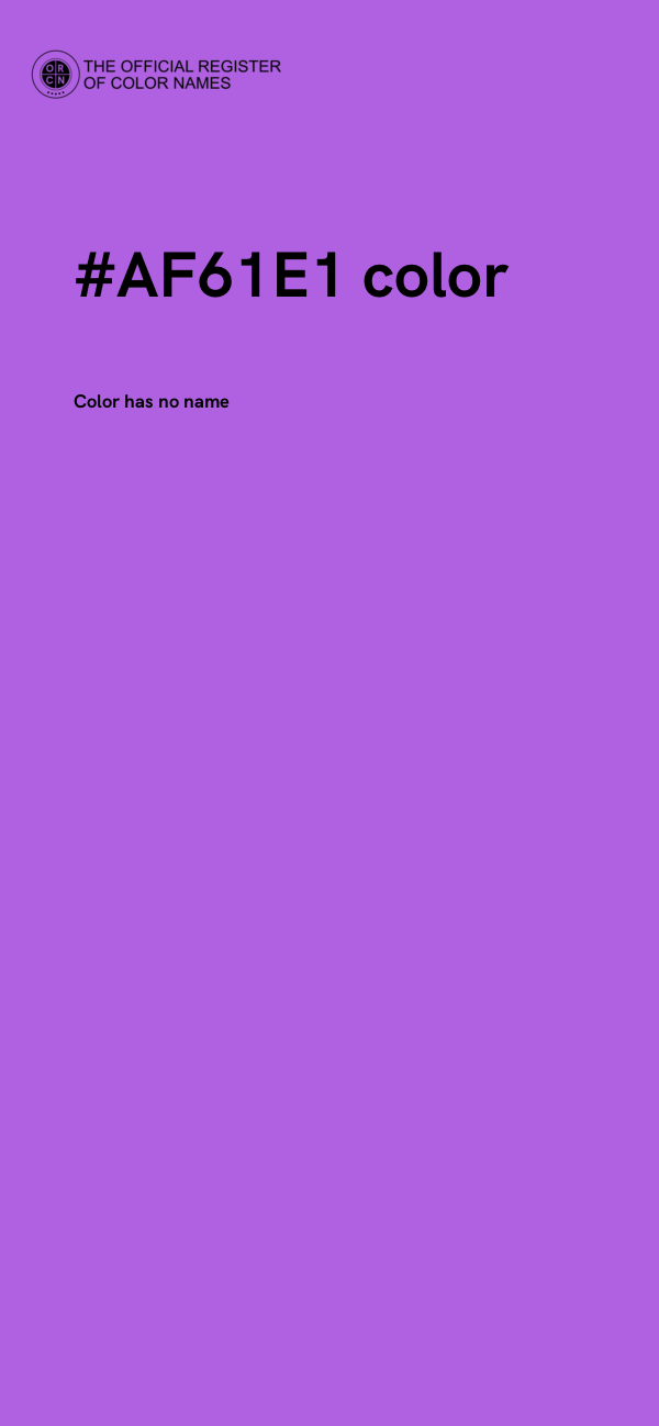 #AF61E1 color image