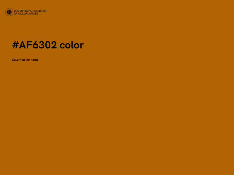 #AF6302 color image
