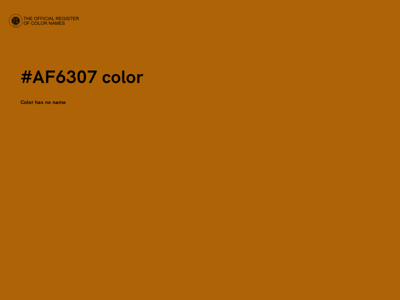 #AF6307 color image