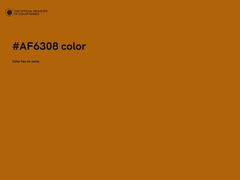 #AF6308 color image
