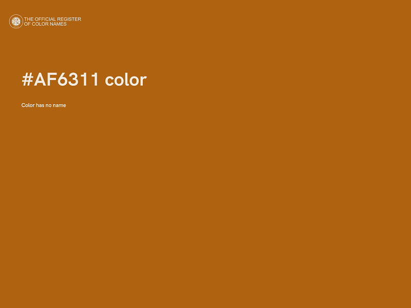 #AF6311 color image