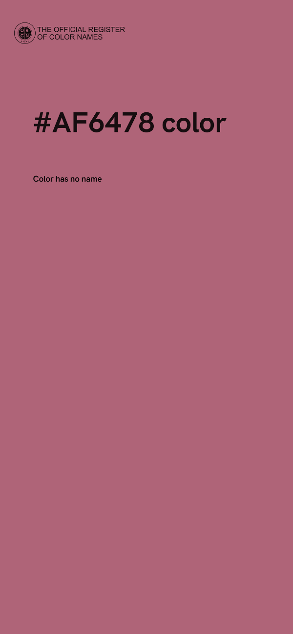 #AF6478 color image
