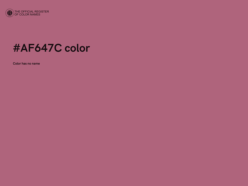 #AF647C color image