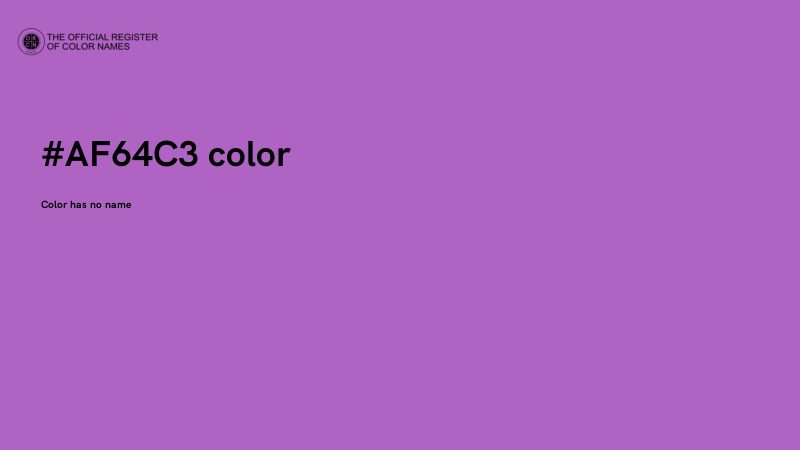 #AF64C3 color image