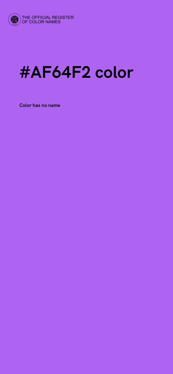 #AF64F2 color image