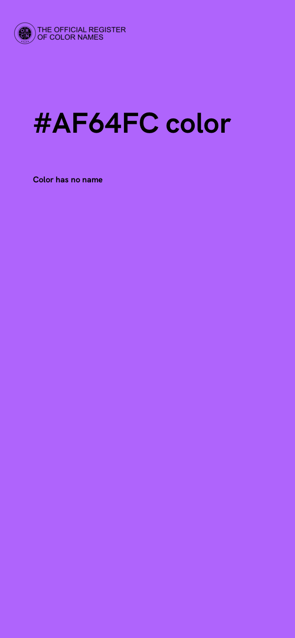 #AF64FC color image