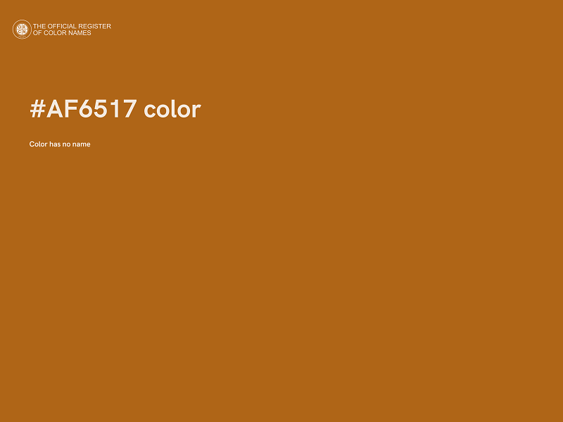 #AF6517 color image