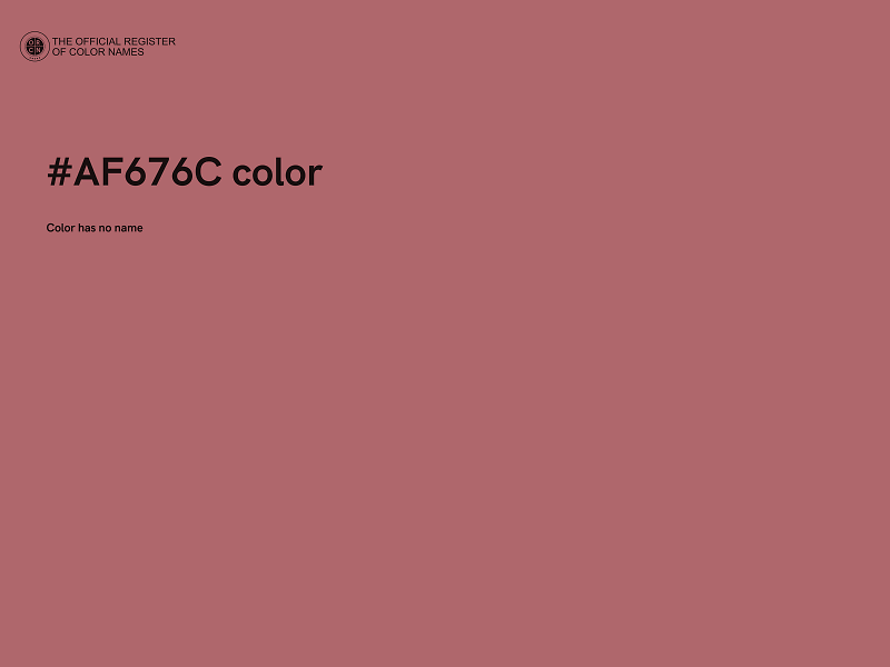 #AF676C color image