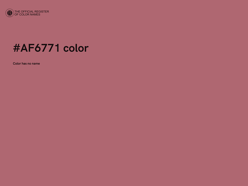 #AF6771 color image