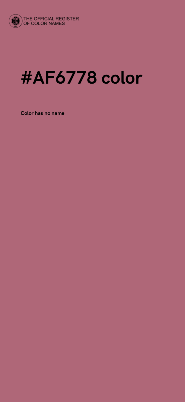 #AF6778 color image