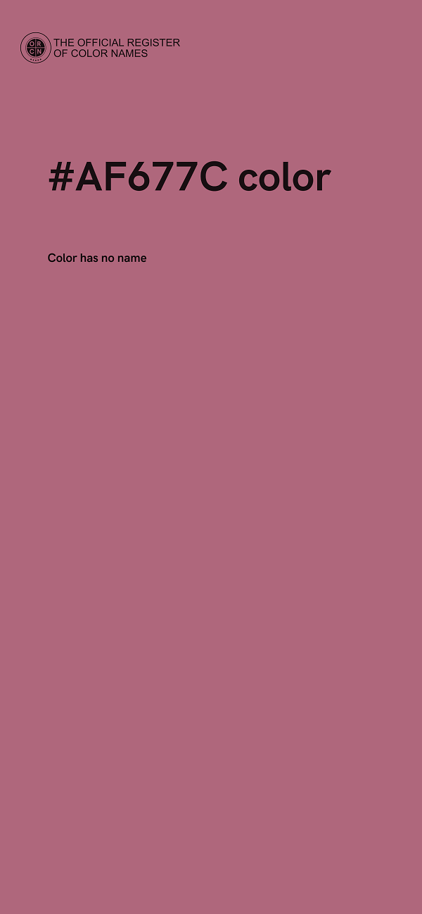 #AF677C color image