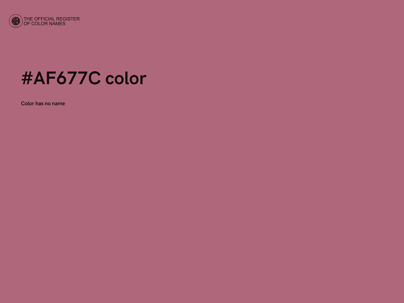 #AF677C color image