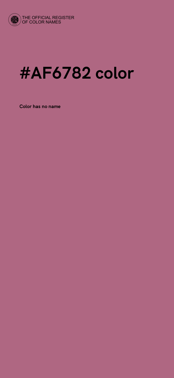 #AF6782 color image