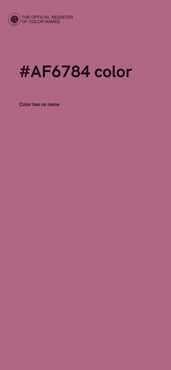 #AF6784 color image