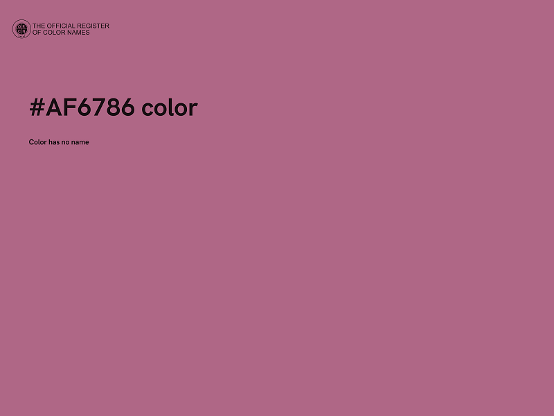 #AF6786 color image