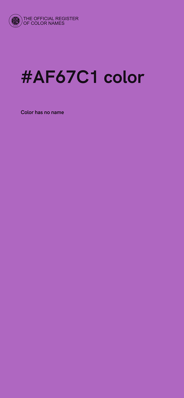 #AF67C1 color image