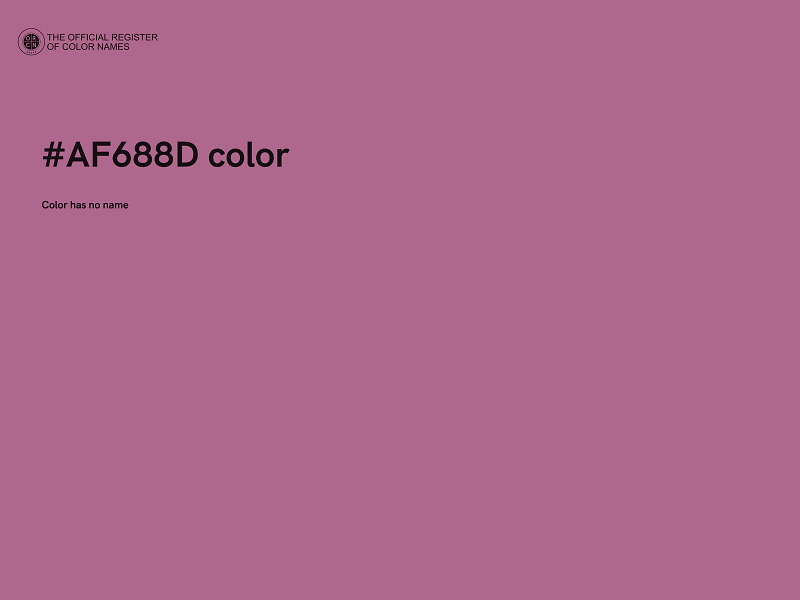 #AF688D color image