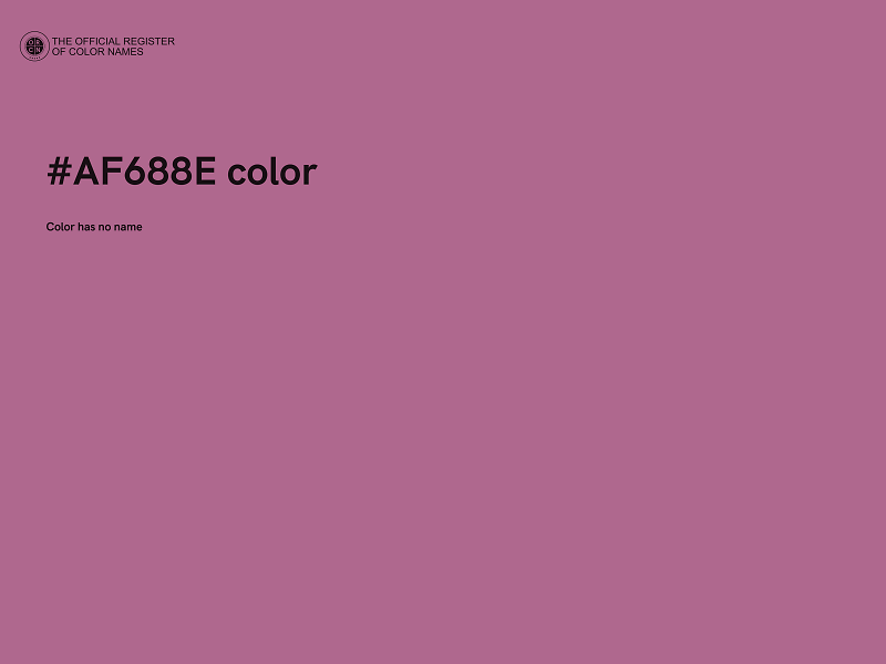 #AF688E color image