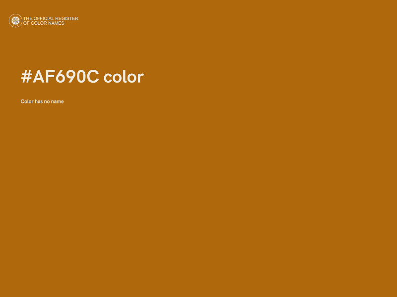 #AF690C color image