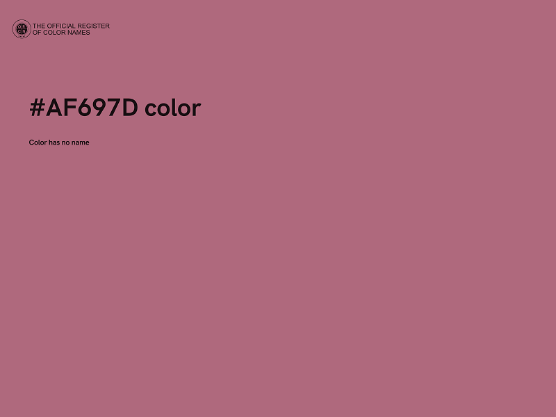 #AF697D color image