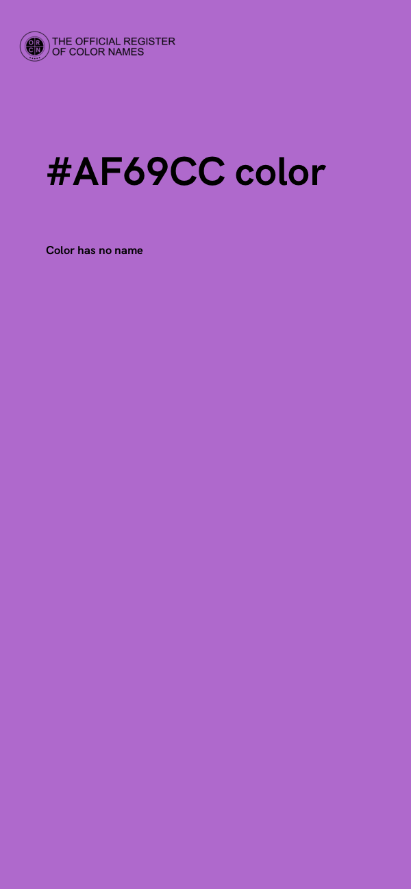 #AF69CC color image