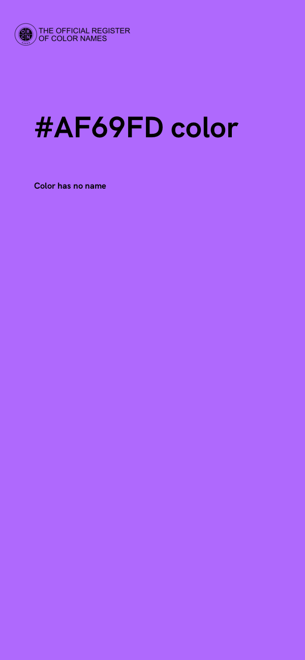 #AF69FD color image