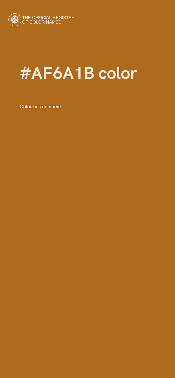#AF6A1B color image