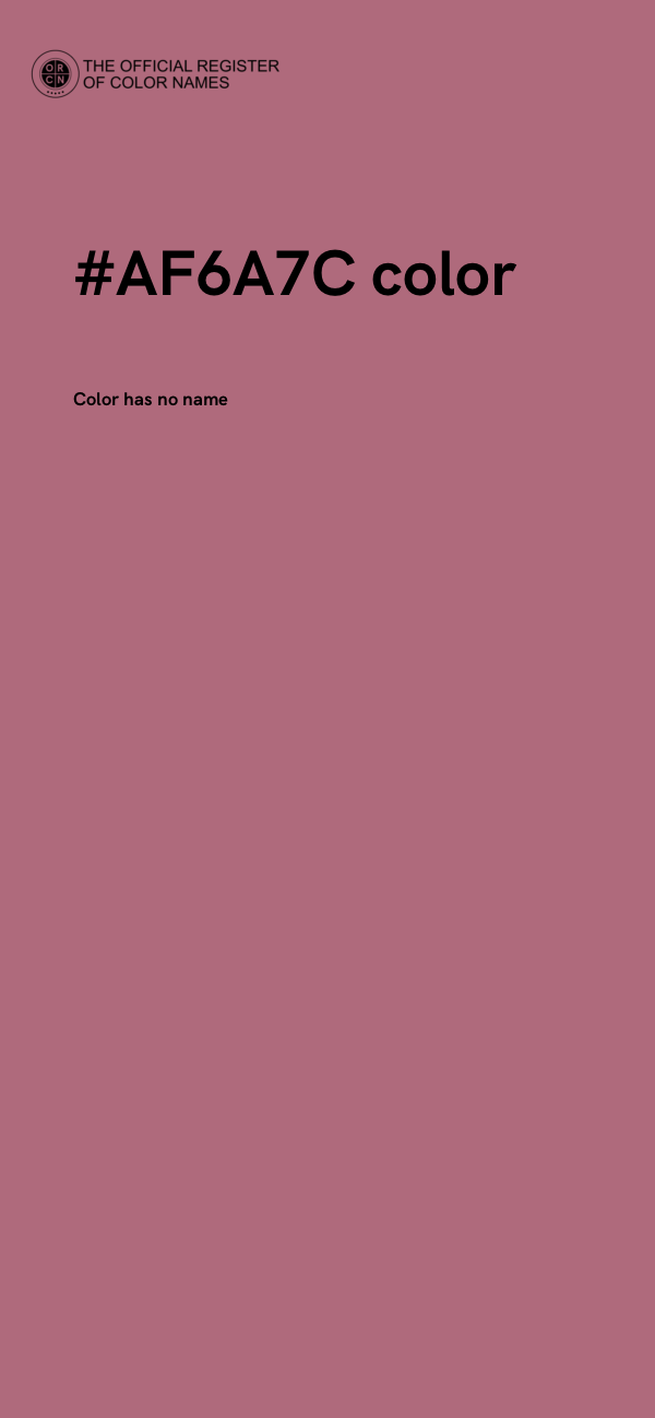 #AF6A7C color image