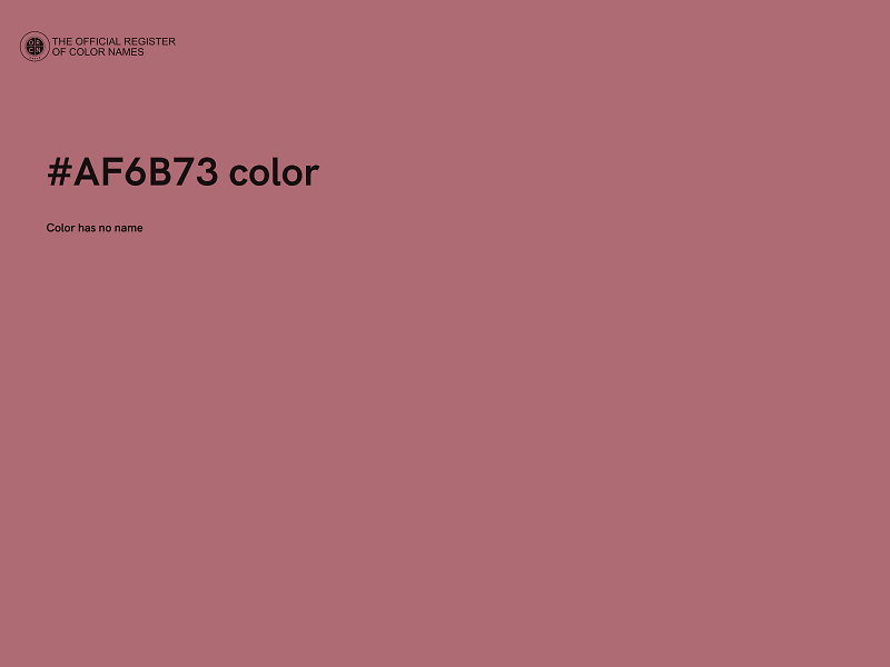 #AF6B73 color image