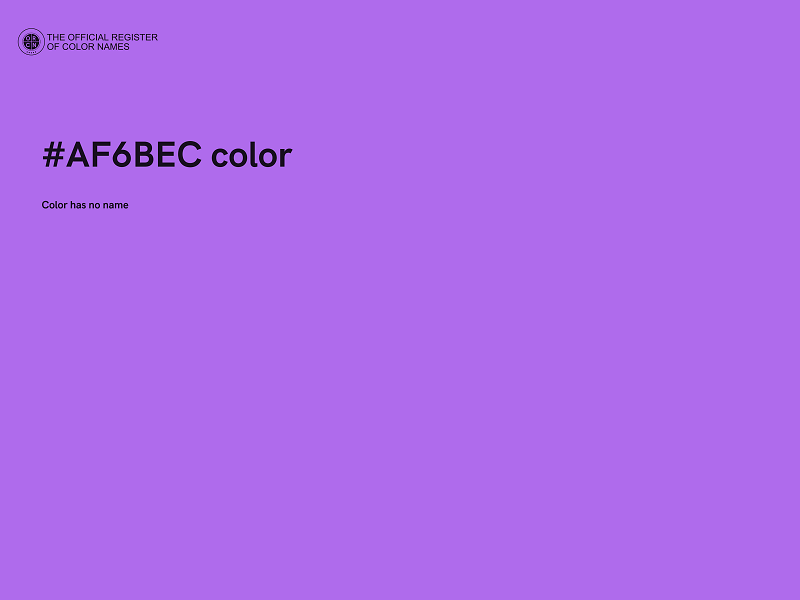 #AF6BEC color image