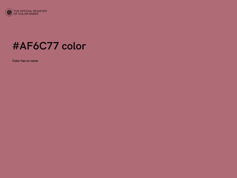 #AF6C77 color image