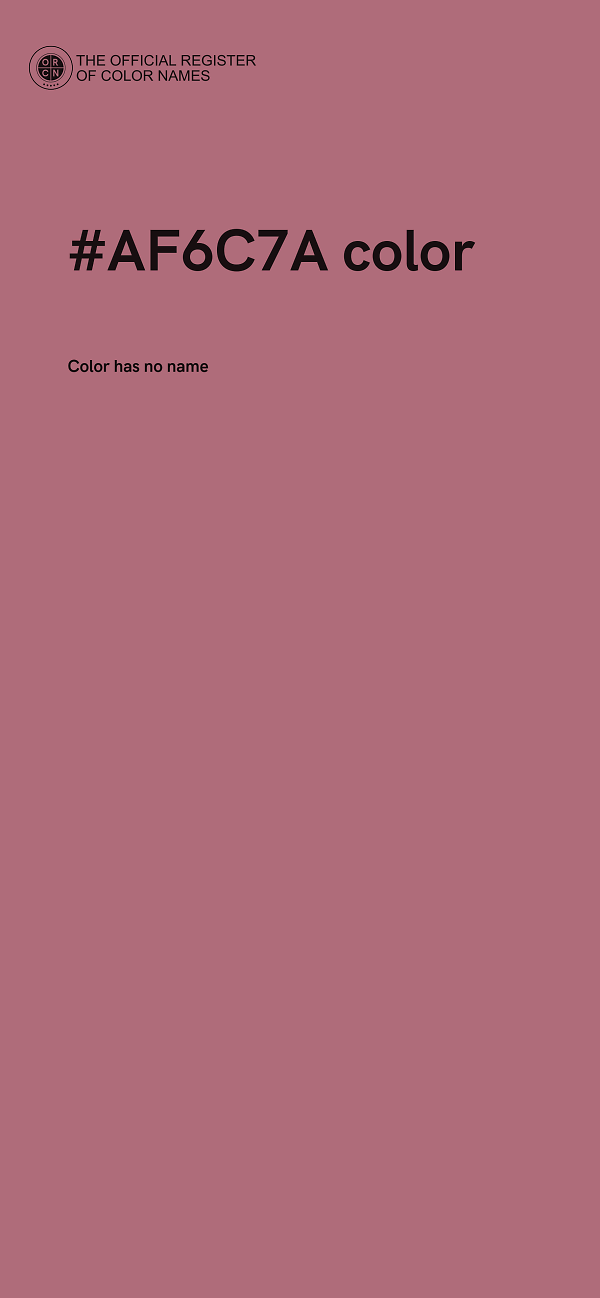 #AF6C7A color image