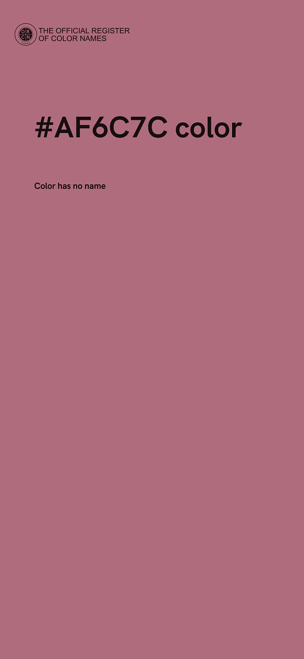 #AF6C7C color image