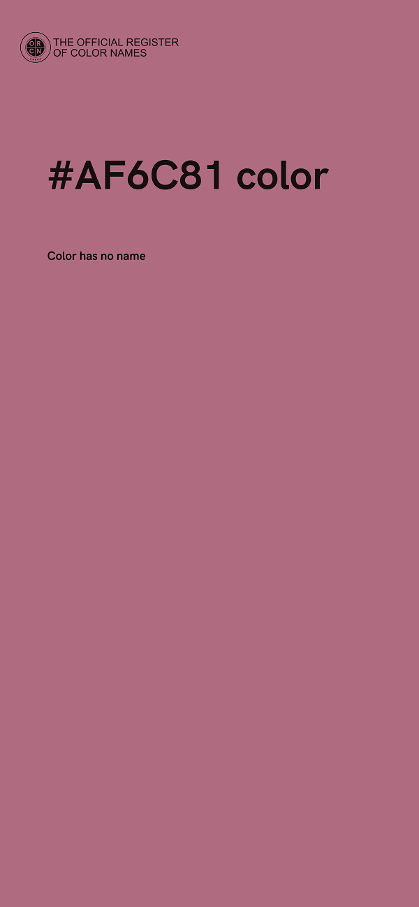 #AF6C81 color image