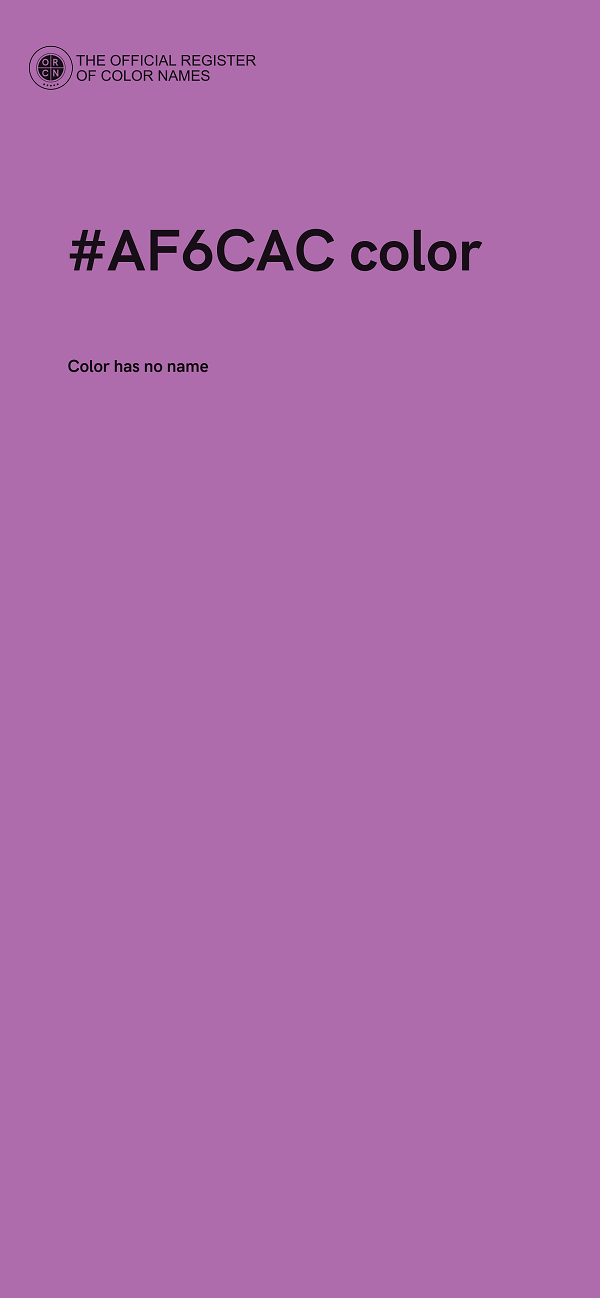 #AF6CAC color image