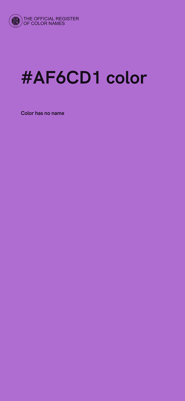 #AF6CD1 color image